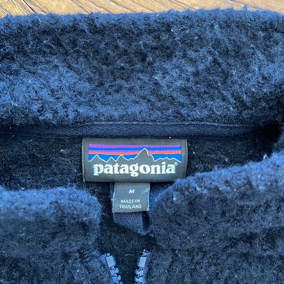 Patagonia Woolyester Fleece Pullover—Navy - Picture 2 of 3